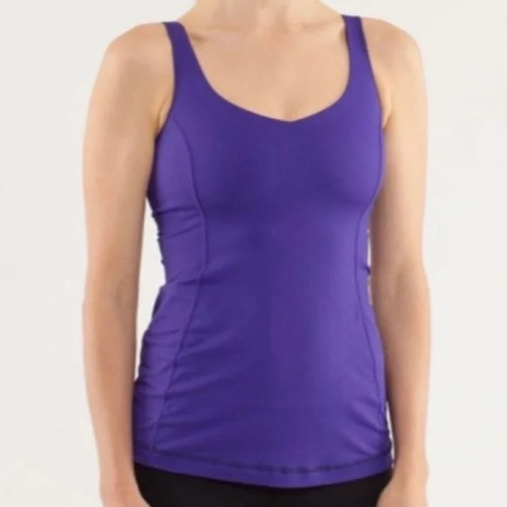 Lululemon Racerback Purple Tank Top Size 8